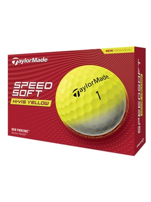 TaylorMade SpeedSoft Yellow Golf Balls (12 Balls)