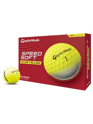 TaylorMade SpeedSoft Yellow Golf Balls (12 Balls)