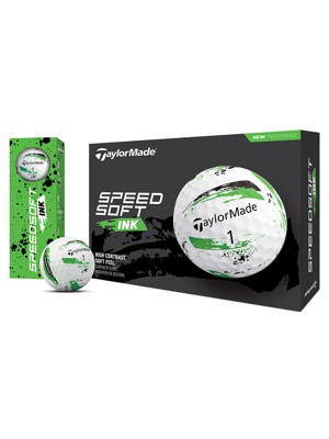 TaylorMade SpeedSoft INK Green Golf Balls (12 Balls)