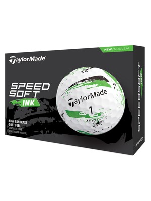 TaylorMade SpeedSoft INK Green Golf Balls (12 Balls)
