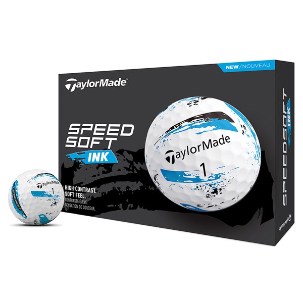 TaylorMade SpeedSoft INK Blue Golf Balls (12 Balls)