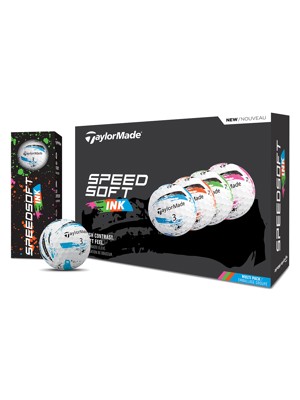 TaylorMade SpeedSoft INK Multi Pack Golf Balls (12 Balls)