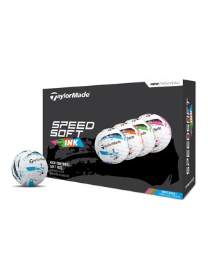 TaylorMade SpeedSoft INK Multi Pack Golf Balls (12 Balls)