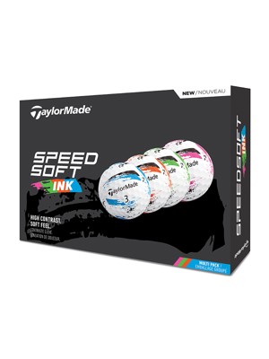 TaylorMade SpeedSoft INK Multi Pack Golf Balls (12 Balls)