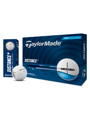 TaylorMade Distance Plus White Golf Balls (12 Balls)
