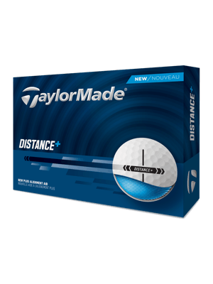 TaylorMade Distance Plus White Golf Balls (12 Balls)