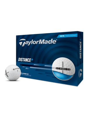 TaylorMade Distance Plus White Golf Balls (12 Balls)