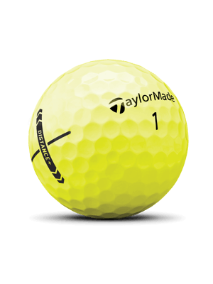 TaylorMade Distance Plus Yellow Golf Balls (12 Balls)