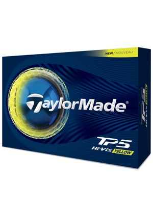 TaylorMade TP5 Yellow Golf Balls (12 Balls)