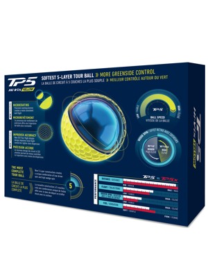 TaylorMade TP5 Yellow Golf Balls (12 Balls)