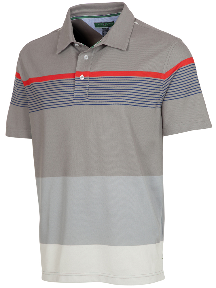 Tommy Hilfiger Mens Neftali Engineered Stripe Polo Shirt | GolfOnline