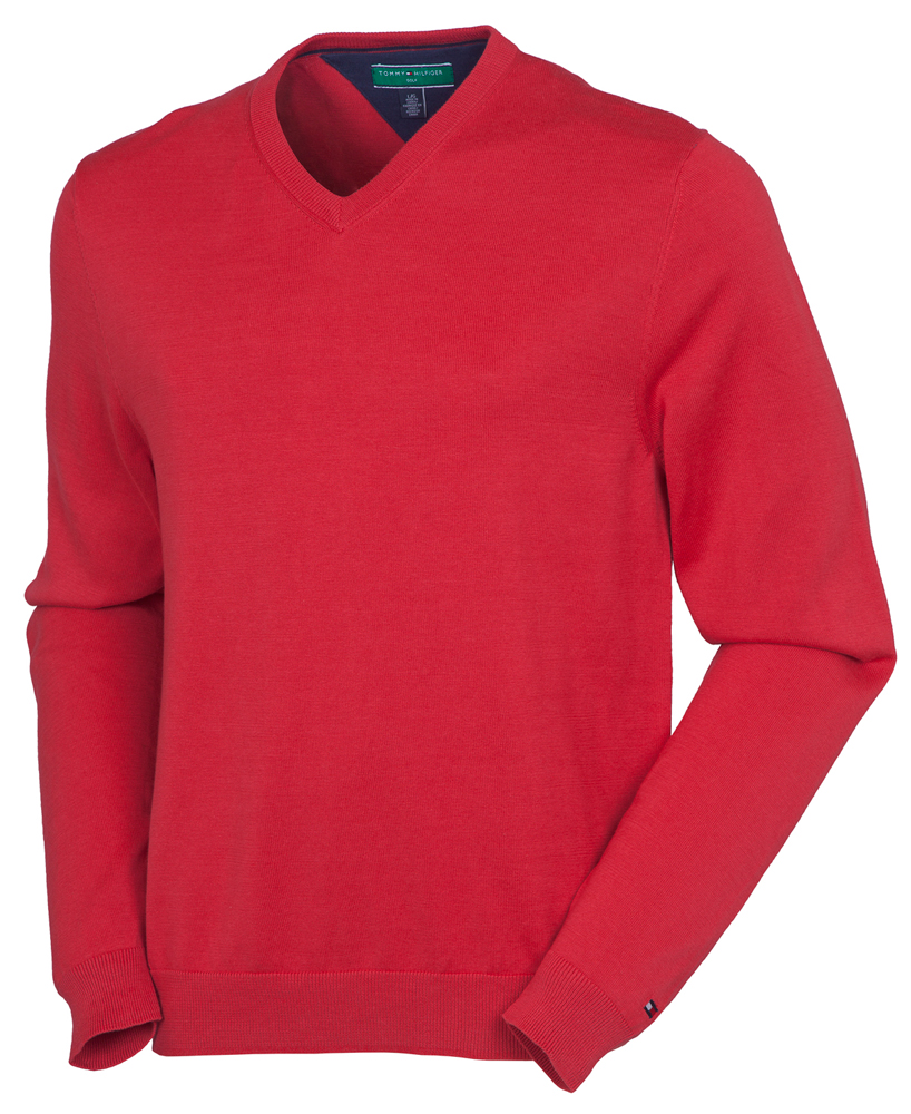 Tommy Hilfiger Mens Preston V-Neck Sweater | GolfOnline