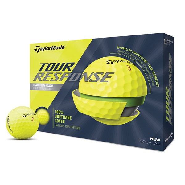 TaylorMade Tour Response Yellow Golf Balls (12 Balls)