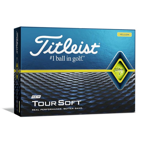 Titleist Tour Soft Yellow Golf Balls (12 Balls)