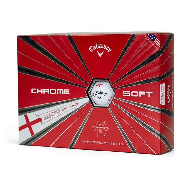 Callaway Chrome Soft Truvis England Golf Balls (12 Balls) 2019 ...