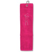 Ladies Crystal Lady Golfer Tri-Fold Towel