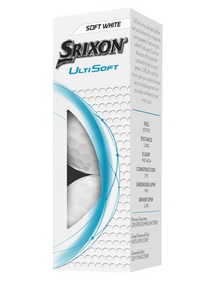 Srixon UltiSoft White Golf Balls (12 Balls)