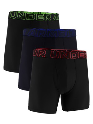 Under Armour Mens 6 inch Performance Tech Solid Boxerjock Shorts (3 Pack)