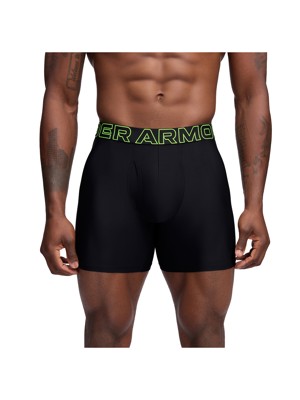 Under Armour Mens 6 Inch Performance Tech Mesh Solid Boxerjock Shorts (3 Pack)