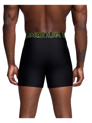 Under Armour Mens 6 Inch Performance Tech Mesh Solid Boxerjock Shorts (3 Pack)
