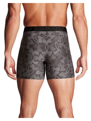 Under Armour Mens 6 inch Performance Tech Print Boxerjock Shorts (3 Pack)