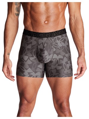 Under Armour Mens 6 inch Performance Tech Print Boxerjock Shorts (3 Pack)