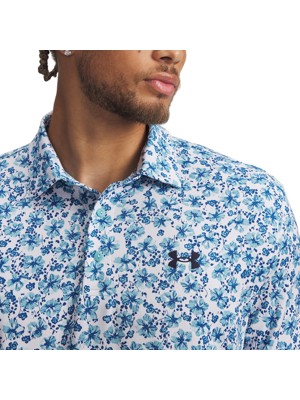 Under Armour Mens Floral Breeze Playoff 3.0 Printed Polo Shirt