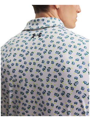 Under Armour Mens Playoff 3.0 Rose Mignonette Printed Polo Shirt