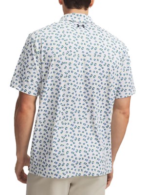 Under Armour Mens Playoff 3.0 Rose Mignonette Printed Polo Shirt