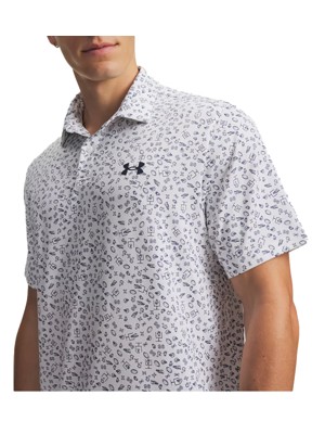 Under Armour Mens Matchplay Football Toss Printed Polo Shirt