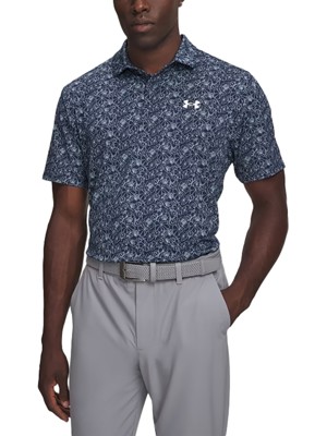 Under Armour Mens Matchplay Linework Florals Printed Polo Shirt