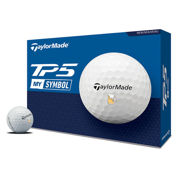 TaylorMade TP5 MySymbol Beer Golf Balls (12 Balls)