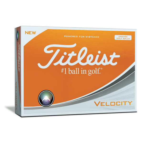 Titleist Velocity Orange Golf Balls (12 Balls)