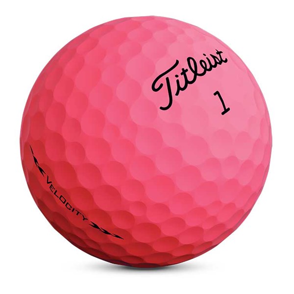 Titleist Velocity Matte Pink Golf Balls (12 Balls) 2020 ...
