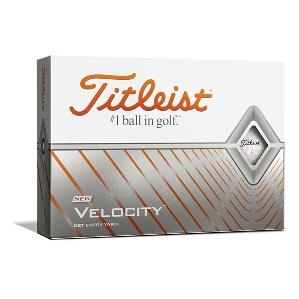 Titleist Velocity White Golf Balls (12 Balls)