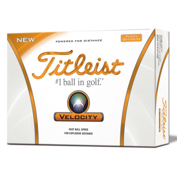 Titleist Velocity Play Double Digit Golf Balls (12 Balls)