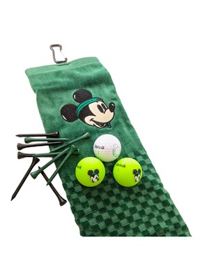 Volvik Disney Mickey Mouse Ball Towel & Tee Set