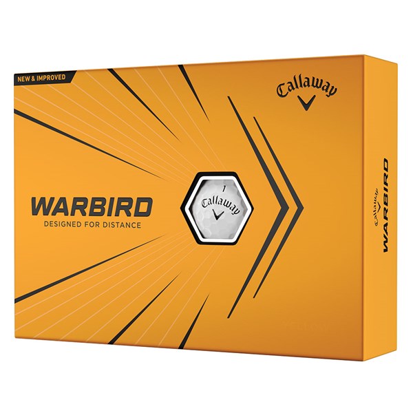 Logo Overrun - Callaway Warbird White Golf Balls (12 Balls) 2021