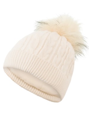 Surprizeshop Ladies Waterproof Bobble Hat