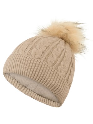 Surprizeshop Ladies Waterproof Bobble Hat