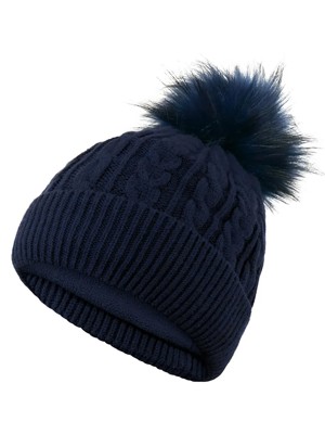 Surprizeshop Ladies Waterproof Bobble Hat