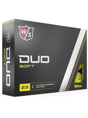 Wilson Duo Soft Yellow Golf Balls (12 Balls) - Prior Gen