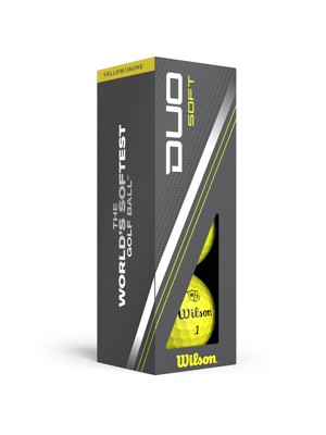 Wilson Duo Soft Yellow Golf Balls (12 Balls) - Prior Gen