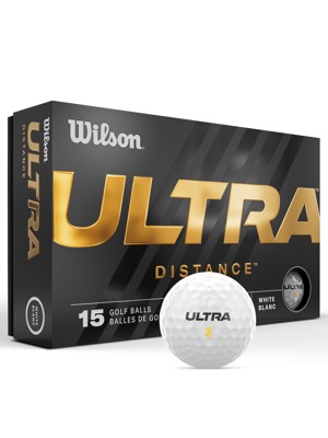 Wilson Ultra Distance White Golf Balls (15 Balls)