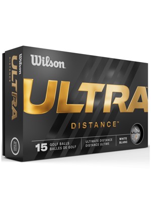 Wilson Ultra Distance White Golf Balls (15 Balls)