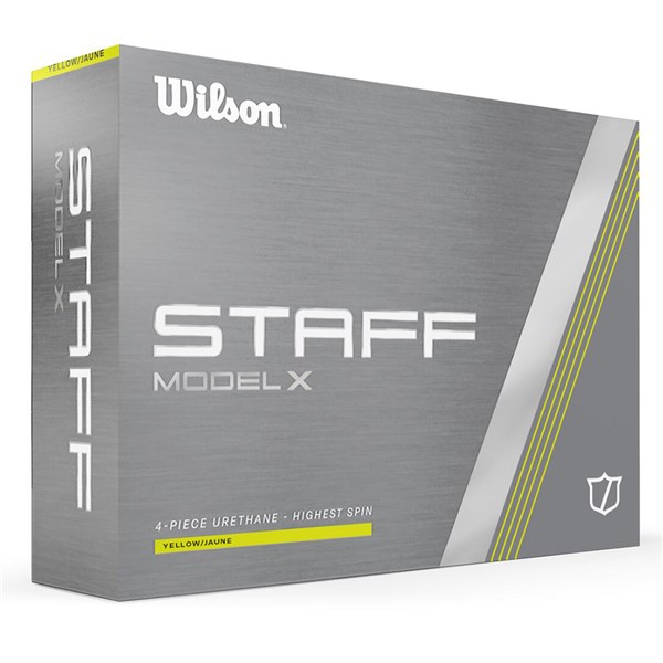 Wilson Staff Model X Yellow Golf Balls (12 Balls) 2024