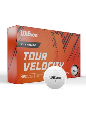 Wilson Tour Velocity Distance Golf Balls (15 Balls)