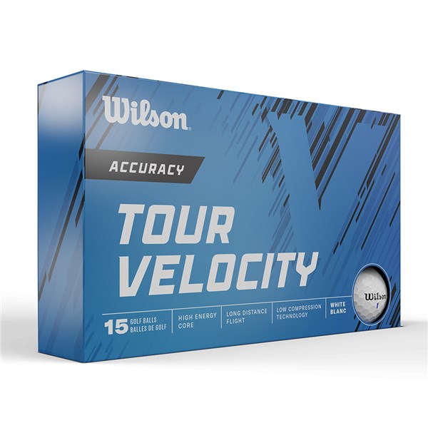 Wilson Tour Velocity Accuracy Golf Balls (15 Balls)