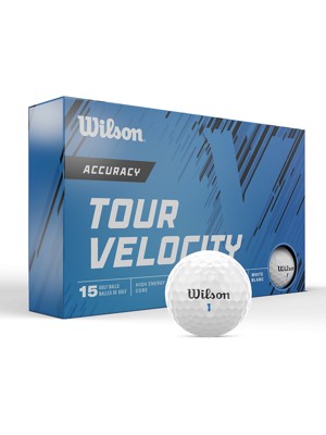 Wilson Tour Velocity Accuracy Golf Balls (15 Balls)