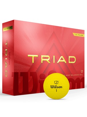 Wilson Triad Yellow Golf Balls 12 Balls